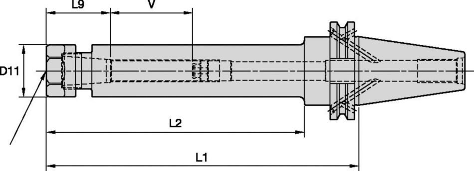 CAT Shank Tools TG Single-Angle Collet Chucks