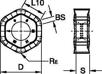 Face milling insert with twelve cutting edges