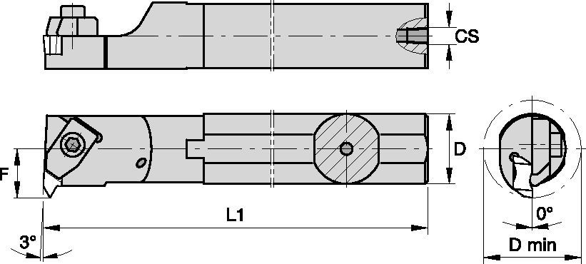 Top Notch™ Threading Boring Bars