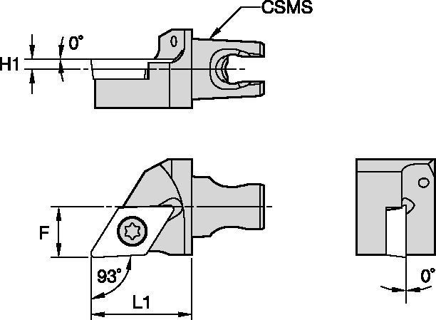 SDJC-HPC 93° • KM Micro™ Cutting Units OD Application