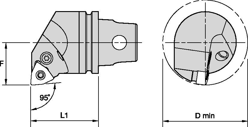 PWL 95° - Metric CU Tooling Systems - 1232374 - WIDIA