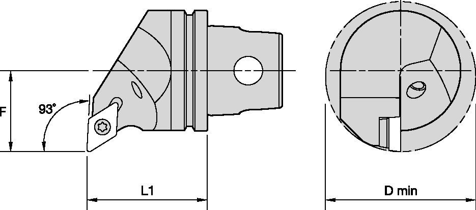 KM™ Quick Change KM32TSSDUCL11 Toolholder 1144429 - Kennametal