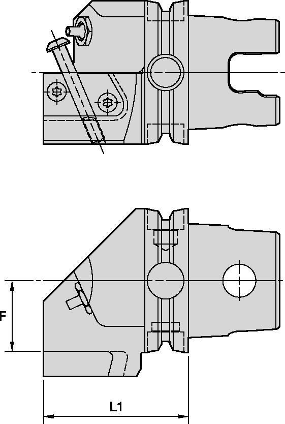 KGMS • KM50TS™ Schneidköpfe • A3™/A4™ Modulares Einstechdrehen • Kassettengröße 50