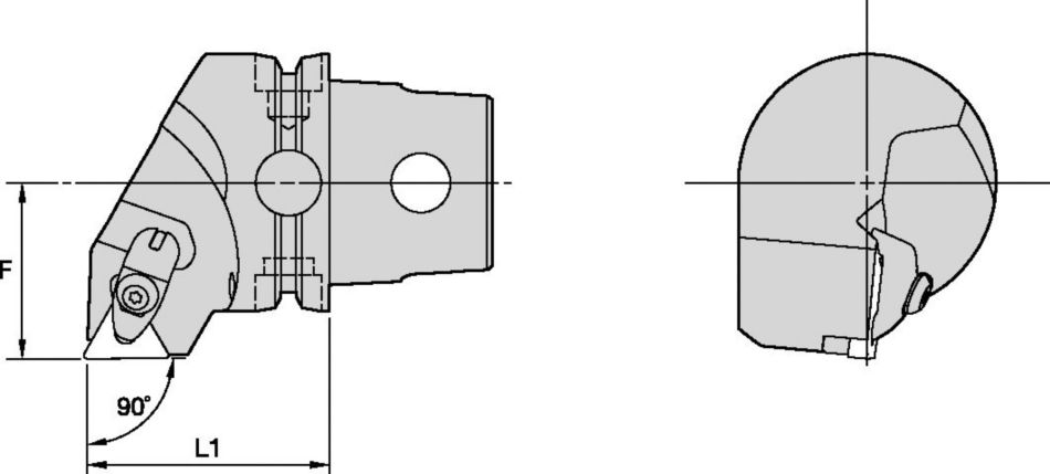 DTGN 90° • KM63TS™ Cutting Units • Kenclamp™