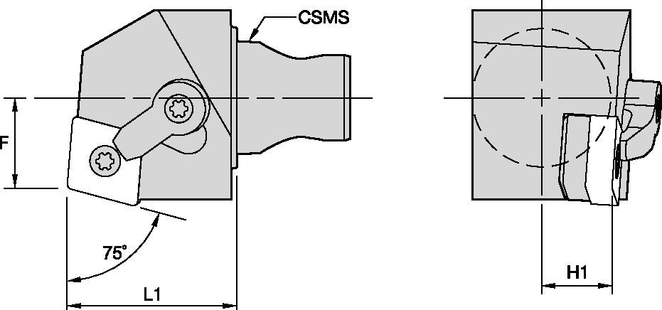 KM25 - MCR 75° - CU Tooling Systems - 2398796 - WIDIA