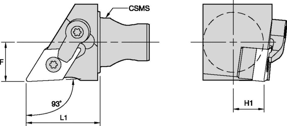 MDJN 93° Tool Holders & Adapters - 2398798 - Kennametal