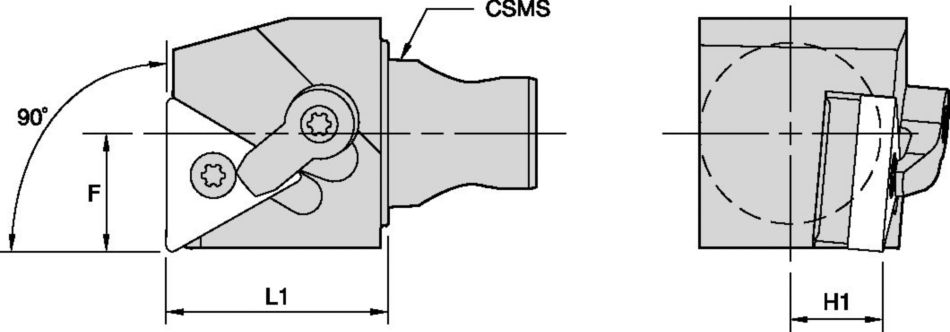 KM25 - MTF 90° - CU Tooling Systems - 2398813 - WIDIA