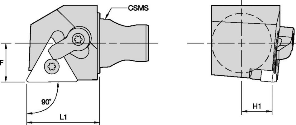 MTGN 90° Tool Holders & Adapters - 2655562 - Kennametal