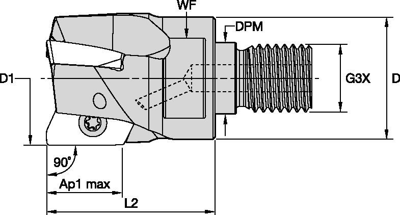 Mill 1-18™ • End Mill • Screw-On • Metric