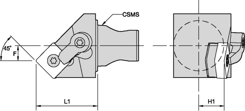 MSSN 45° • KM25 Mini Cutting Units • Kenloc™