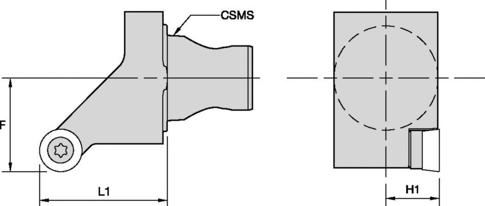 KM25 - SRG 90° - Inch CU Tooling Systems - 2399485 - WIDIA