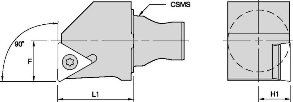 STFC 90° • Unidades de corte KM25 Mini • Screw-On