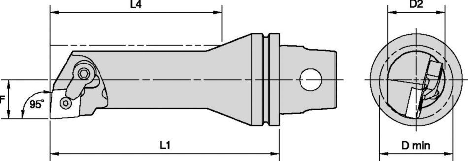 MCL 95° - Metric Steel BB Tooling Systems - 1023841 - WIDIA