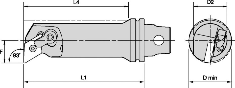 MDU 93° - Metric Steel BB Tooling Systems - 1023730 - WIDIA