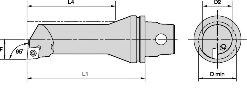 KM™ Quick Change KM32TSS25ESCLPL09 Boring Bar 1144745 - Kennametal