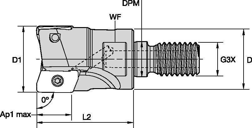 Mill 1-10™ End Mills - Screw-On - Inch 3742517 - Kennametal