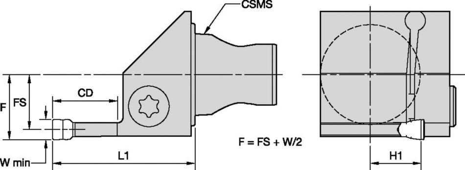KM25 - A3SS CU Tool Holders & Adapters - 2399520 - Kennametal