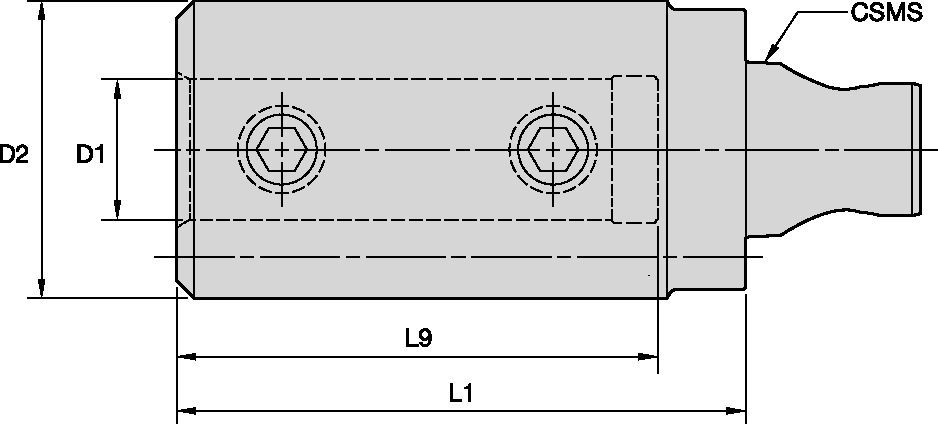 BA • Boring Bar Adapters • KM2520/KM3225 Mini Shank Tools