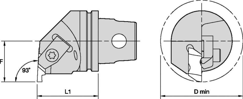 NE 90° CU Tooling Systems - 1019406 - WIDIA