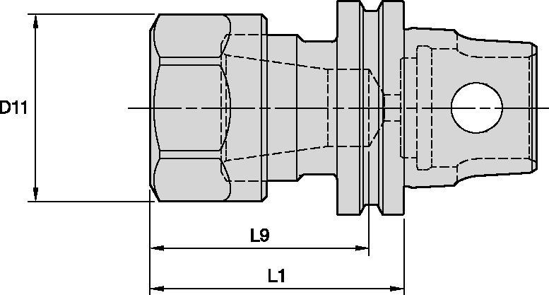 ER Collet Adapter KM32 Tooling Systems - 1013520 - WIDIA