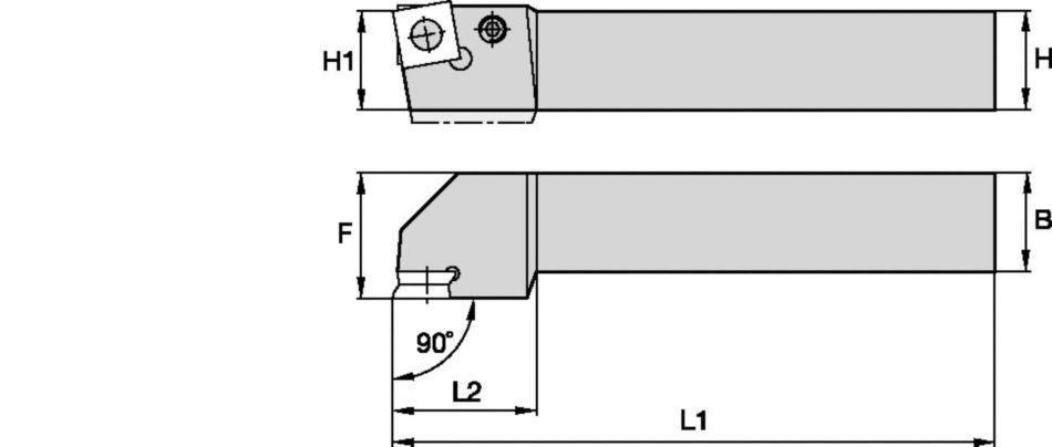 1.78 90° Toolholder