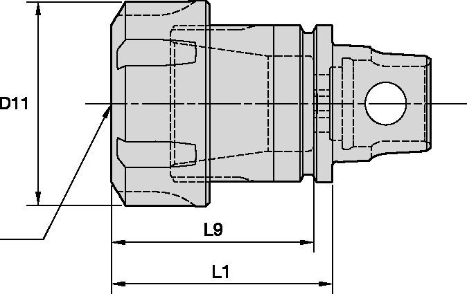 ER Collet Adapter KM32 Tooling Systems - 1013520 - WIDIA