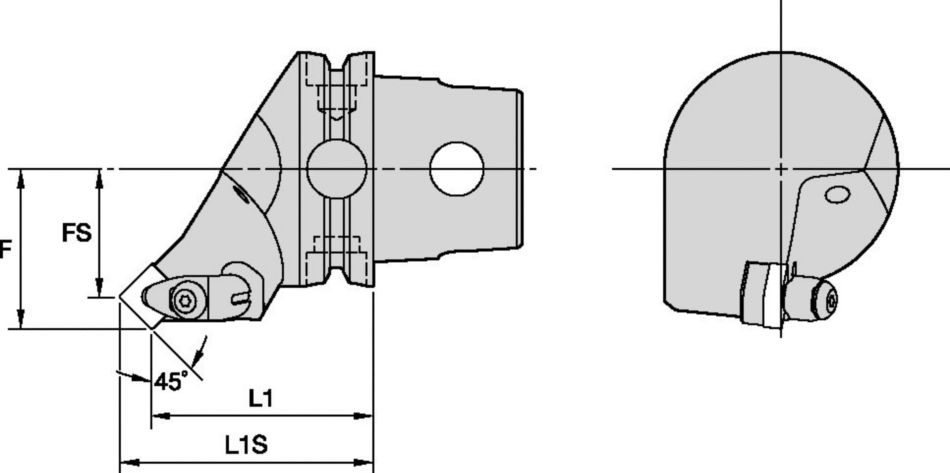DSSN 45° • KM40TS™ Schneidköpfe • Kenclamp™