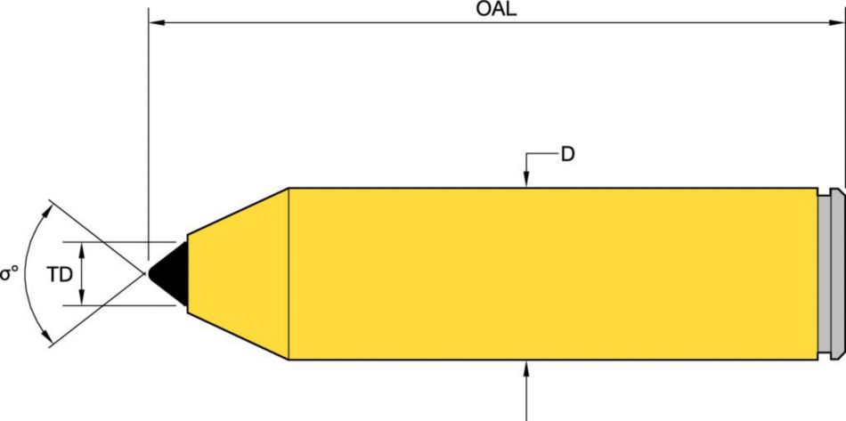 Slim Tool 51 CR Underground Mining - 1326986 - Kennametal