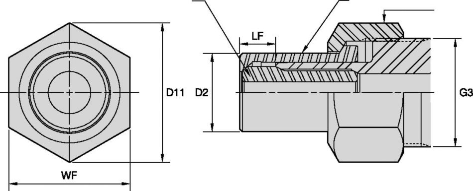 DA01 Locknut Hex