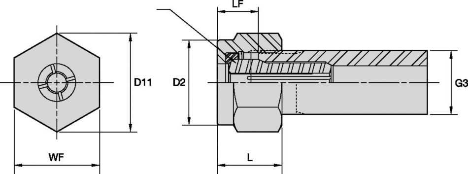 DA08 Double Angle Locknuts