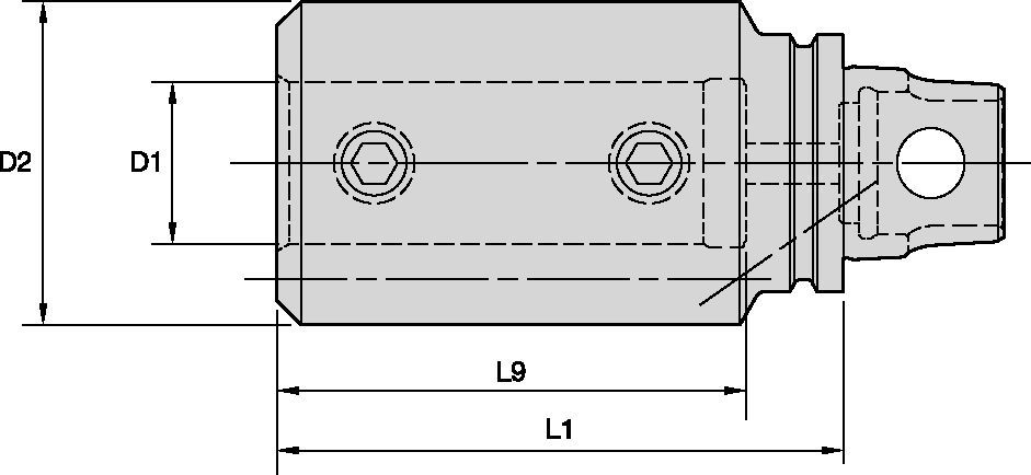 BA • Boring Bar Adapters • Internal and External Coolant