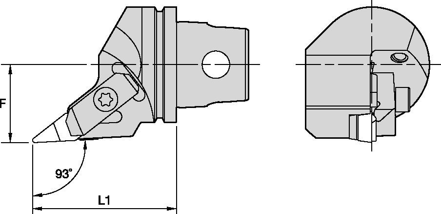 NVJ 93° - KM32TS Cutting Units (TOP NOTCH Profiling)
