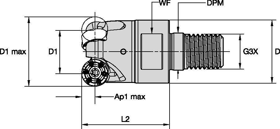 Screw-On End Mills • Metric