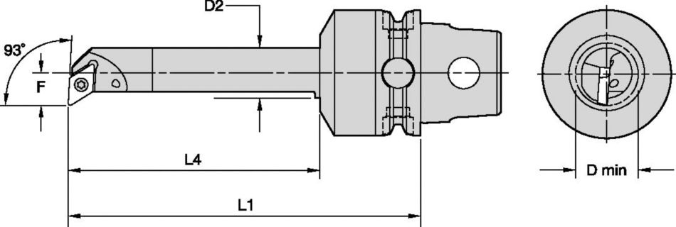 SDUP 93°-KM40 MM Carbide BB Tooling Systems - 3950875 - WIDIA