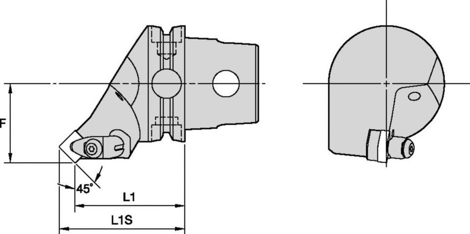 DSSN 45° • KM63TS™ Cutting Units • Kenclamp™