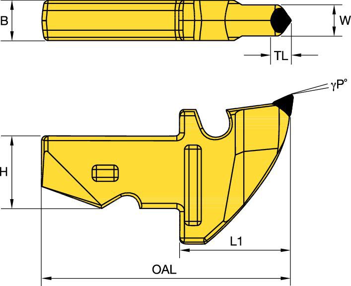 28mm (5/8" x 1-1/8") Shank