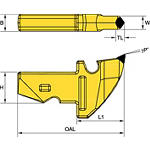 Хвостовик 28 мм (5/8" x 1-1/8")