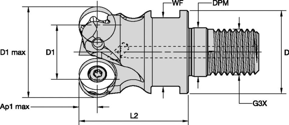 Screw-On End Mills • Inch