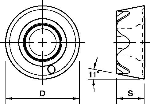 Round Inserts for KSRM • IC 1/2" • RPPT-EGE