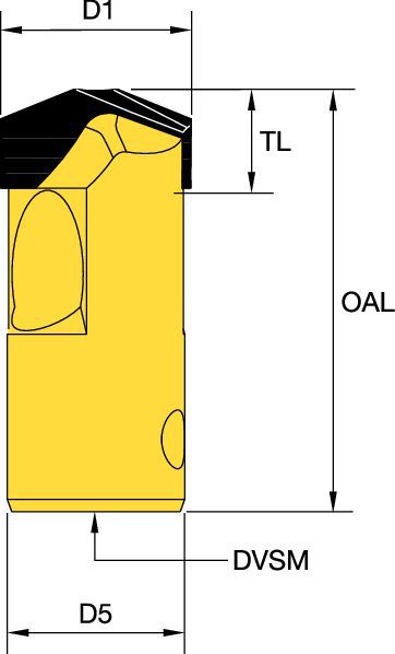 26.2mm (1 1/32 In) DrDia H.625 Underground Mining - 1149514 - Kennametal