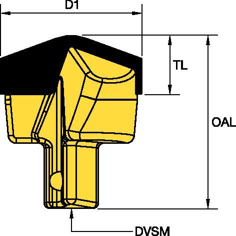 Diâmetro de perfuração de 41,3 mm (1-5/8") • Acionador Quadrado .5"