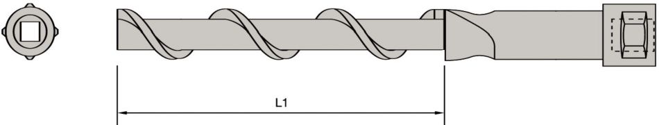 A21LS-TS Twist Shank Drive • A21LS-TS