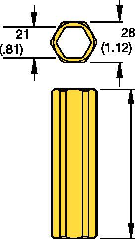 C-Tubing 1 1/8 Hex Underground Mining - 1011516 - Kennametal