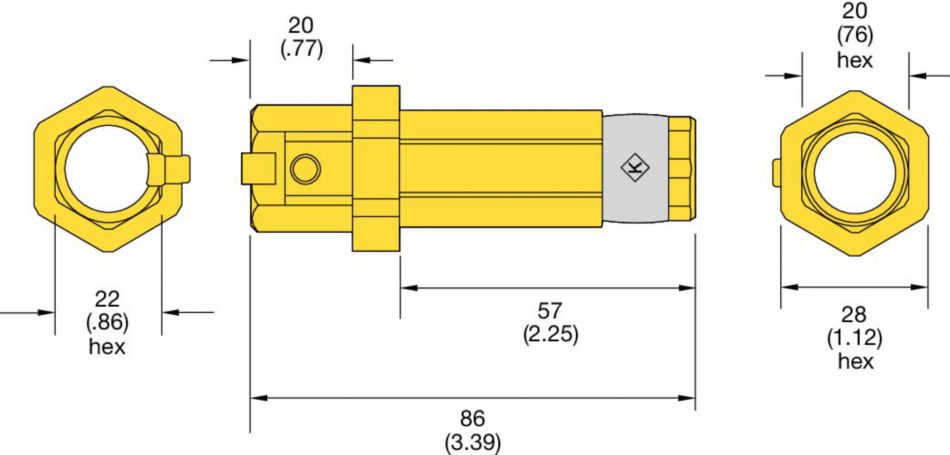 Tubulação C (Sistemas de perfuração hexagonais de 1-1/8")