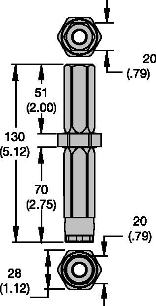 Tubulação C (Sistemas de perfuração hexagonais de 1-1/8")
