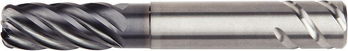 Fresa de topo de metal duro inteiriça HARVI™ III para desbaste e acabamento de alto avanço com taxas máximas de remoção de metal