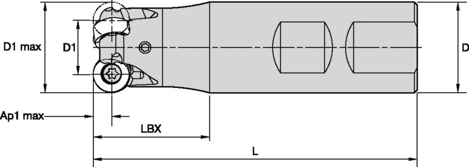 Rodeka™ IC 10 • KDR..R10... • Weldon End Mills • Inch