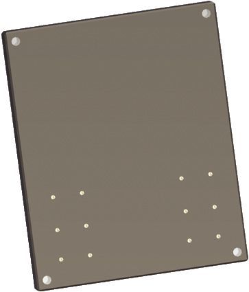 Accesorio de ajuste • Placa base para montaje vertical
