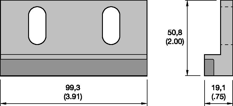 Autres types de lames à monter sur des machines Wirtgen™ et Bitelli™