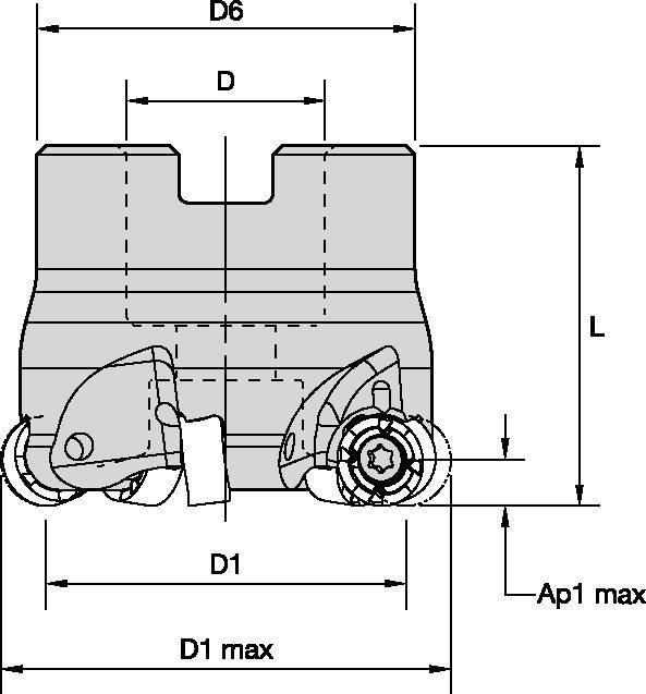 M200 - iC10 - Shell Mills - Metric 5210306 - WIDIA